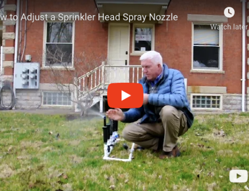 How to Adjust a Sprinkler Head Spray Nozzle