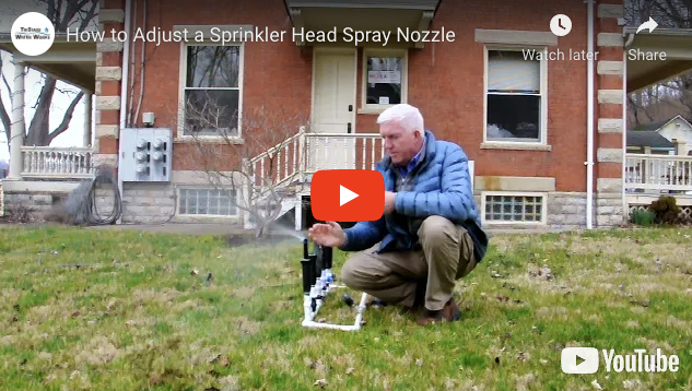 How to Adjust a Sprinkler Head Spray Nozzle