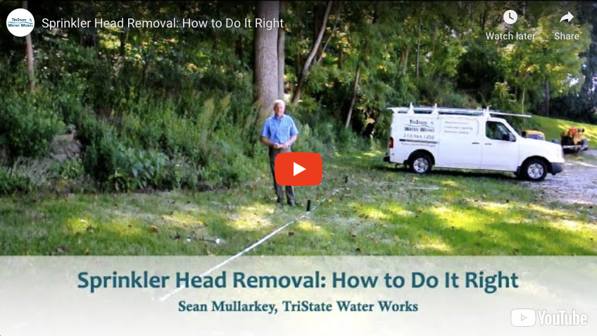 Sprinkler Head Removal: How to Do It Right