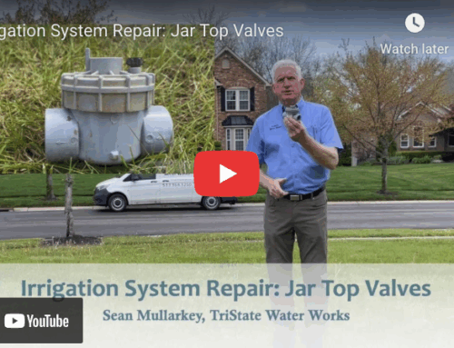 Irrigation System Repair: Jar Top Valves