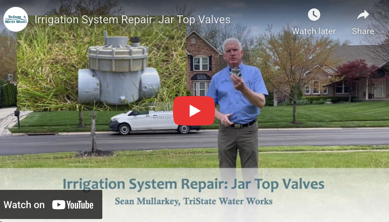 Irrigation System Repair: Jar Top Valves