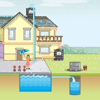 It's Easy to Harvest Rainwater for Your Landscape Irrigation